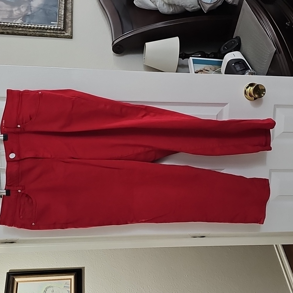 Red jeans